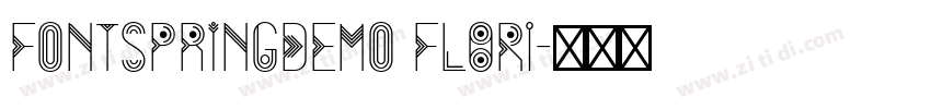 FONTSPRINGDEMO Flori字体转换